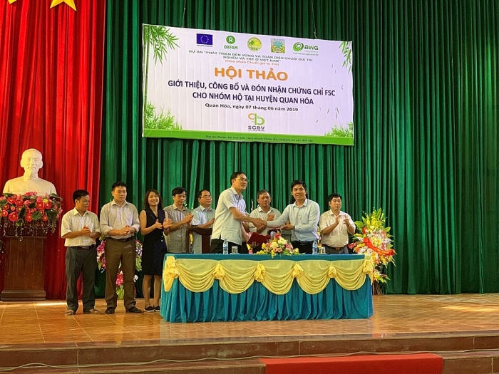 BWG and 545 farmers in Quan Hoa have got the FSC certificate for bamboo in Vietnam