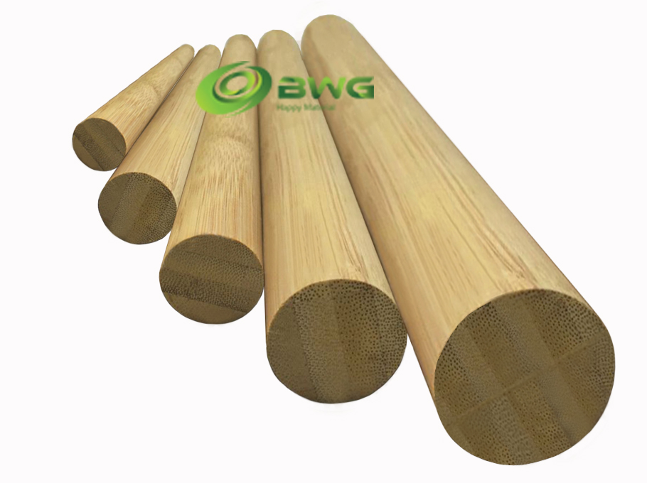 Solid Bamboo Round Sticks Poles - Vietnam