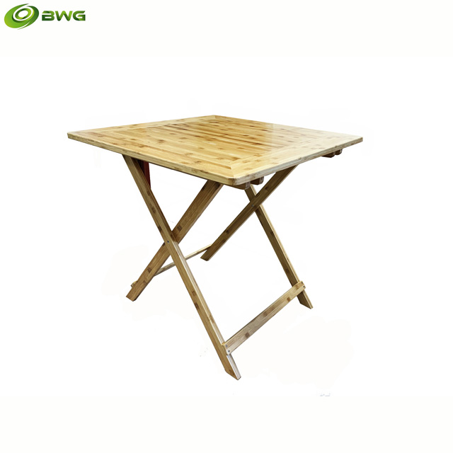 Square Bamboo Folding Table from Vietnam